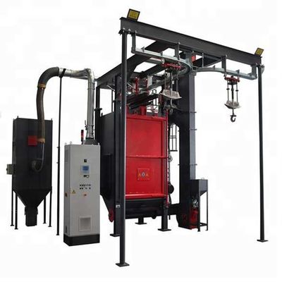 Q378 Hook Type Shot Blasting Machine For Car Wheels Cleaning Rust Remove